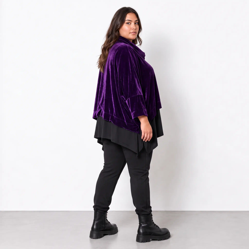 AKH Fashion · Überwurf · Fransi · 7011R · Purple