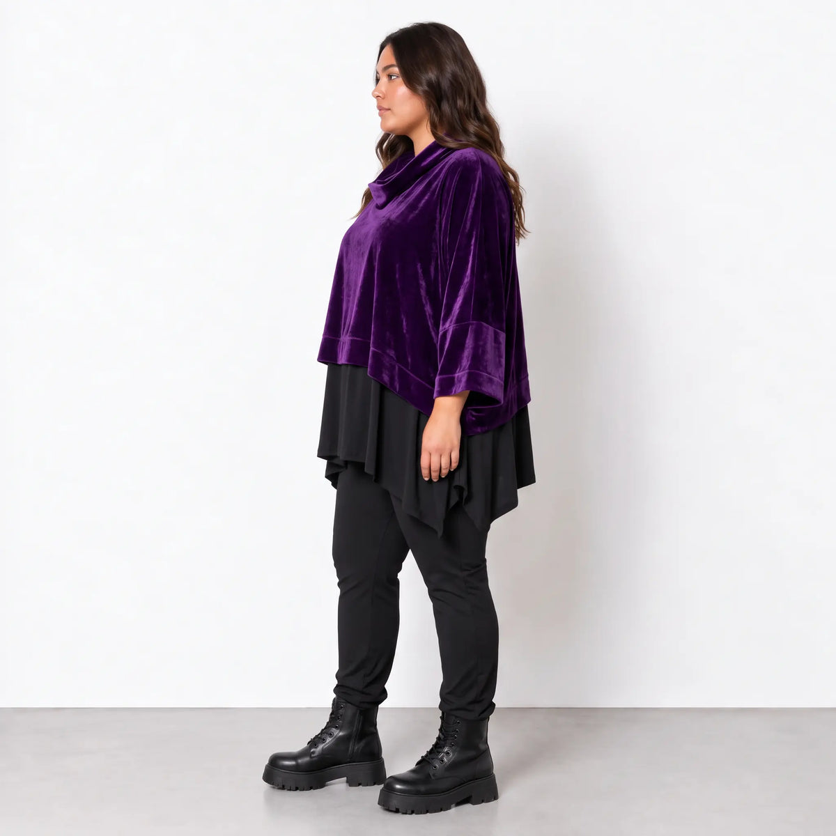 AKH Fashion · Überwurf · Fransi · 7011R · Purple