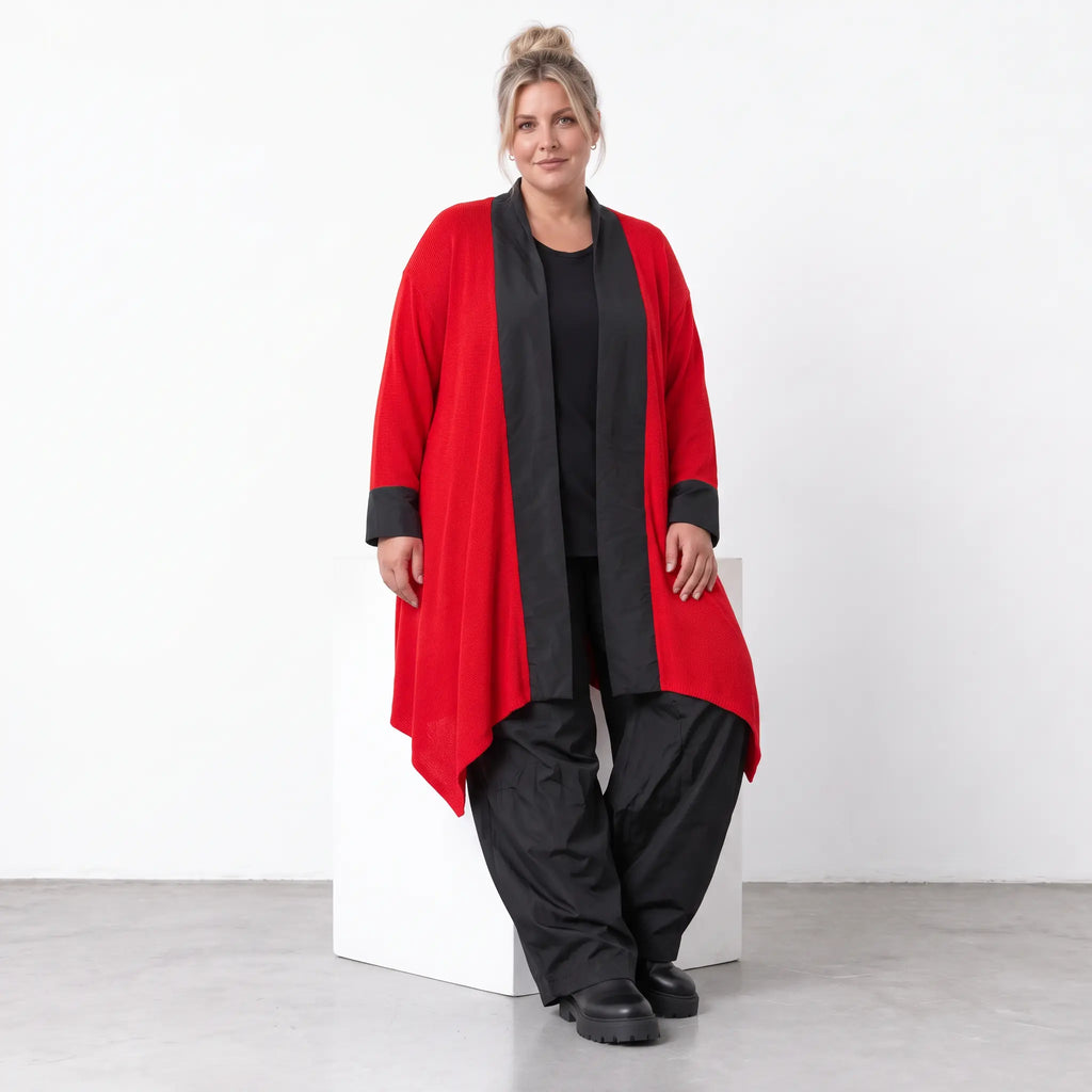 AKH Premium · Cardigan · Warmella · 2637 · CrimsonGlow