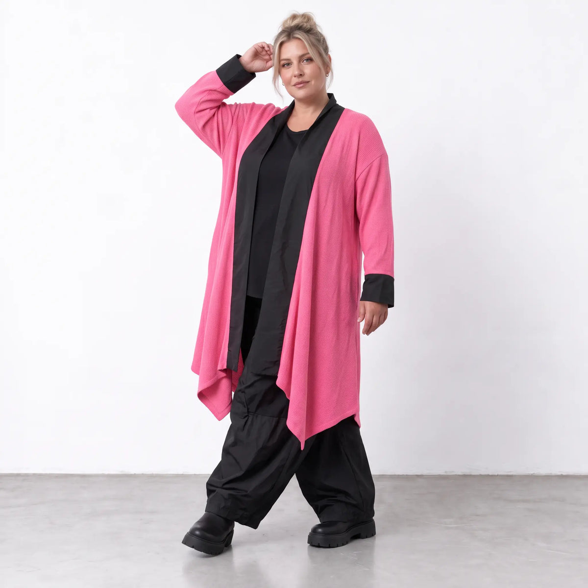 AKH Premium · Cardigan · Warmella · 2637 · HotPink