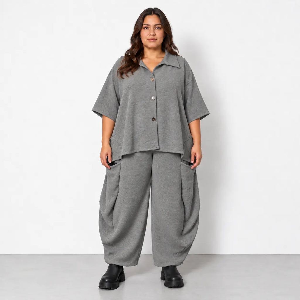 AKH Fashion · Bluse · Rebio · 7092 · DarkGrey