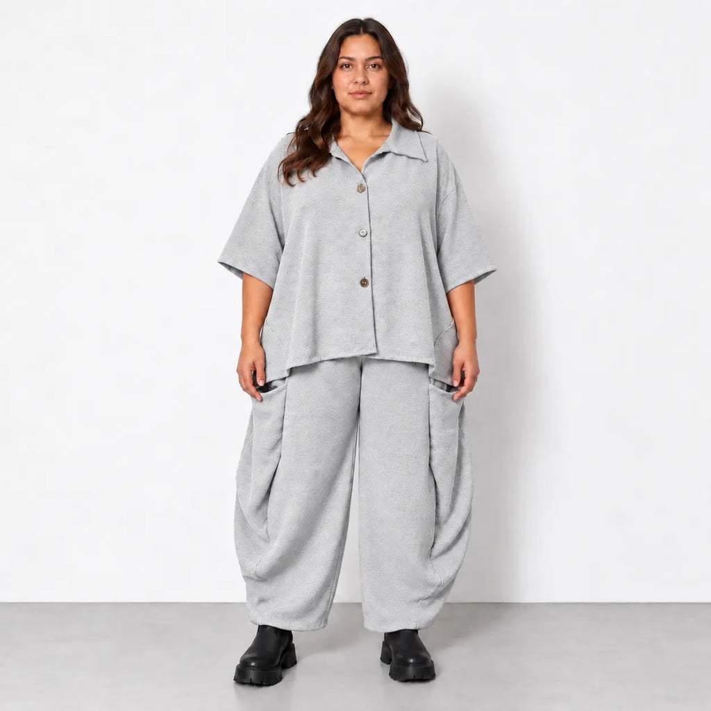 AKH Fashion · Bluse · Rebio · 7092 · AshGrey