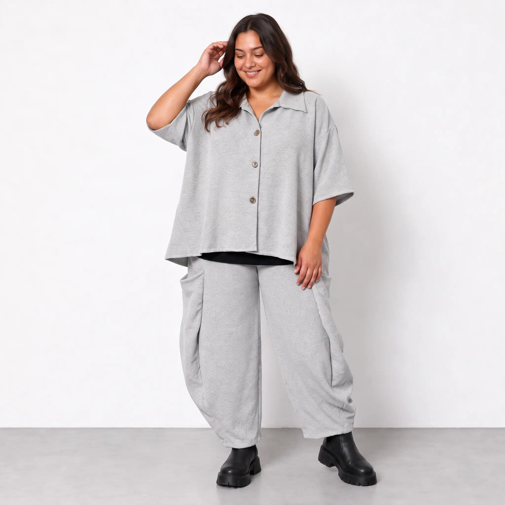 AKH Fashion · Bluse · Rebio · 7092 · AshGrey
