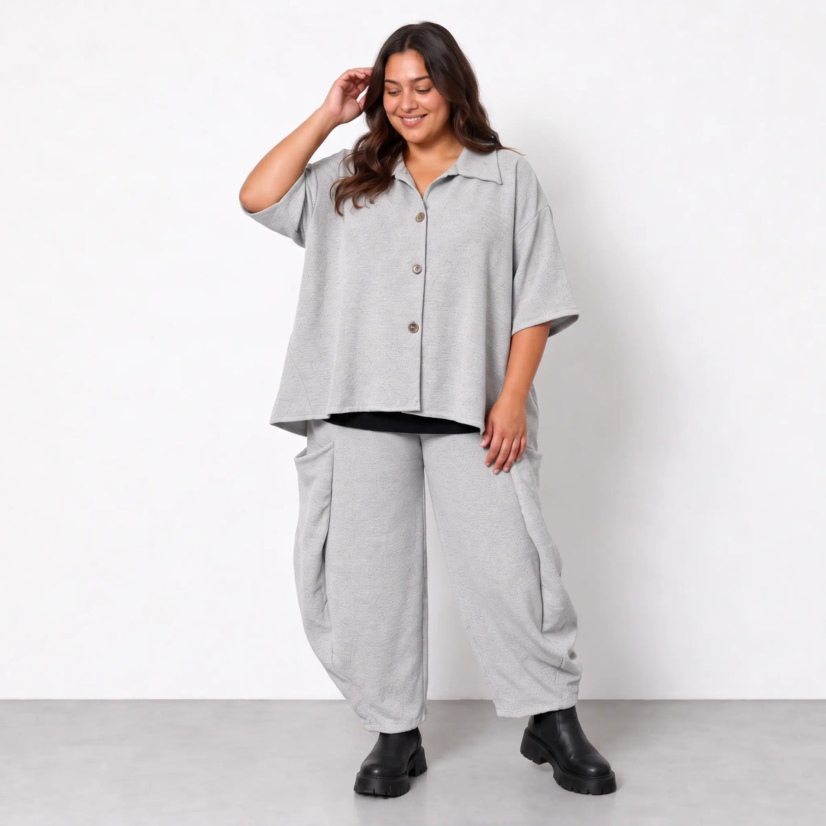 AKH Fashion · Hose · Rebio · 8069 · AshGrey