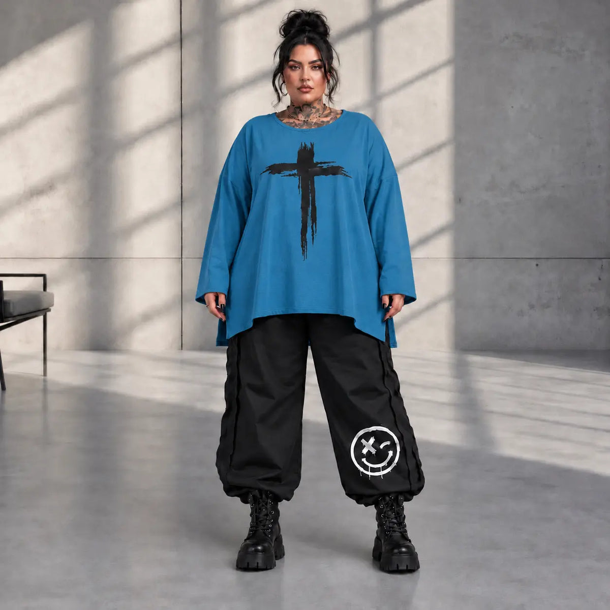 Funky Diva · Shirt · EasyDiva · K446D · AzureFrost