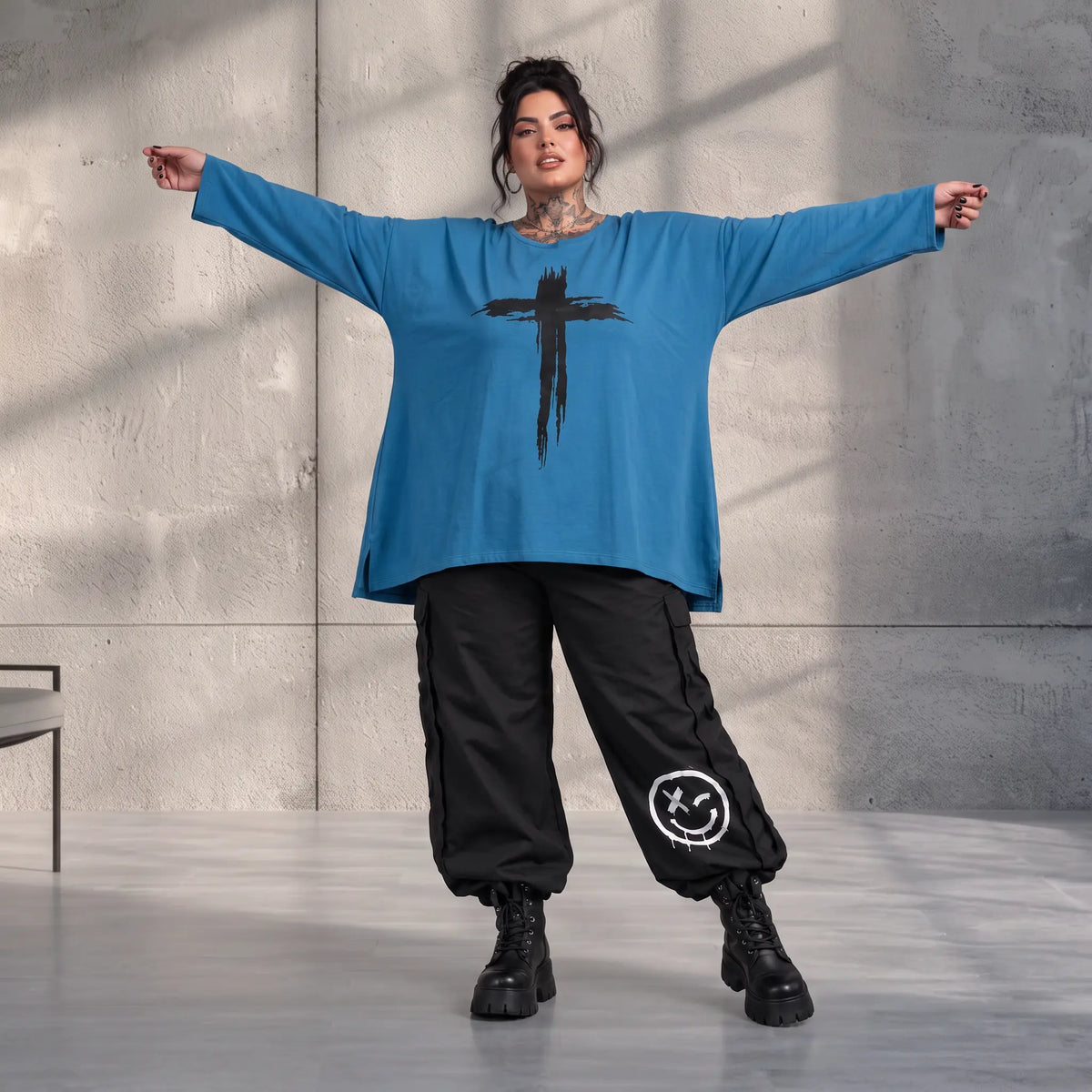 Funky Diva · Shirt · EasyDiva · K446D · AzureFrost