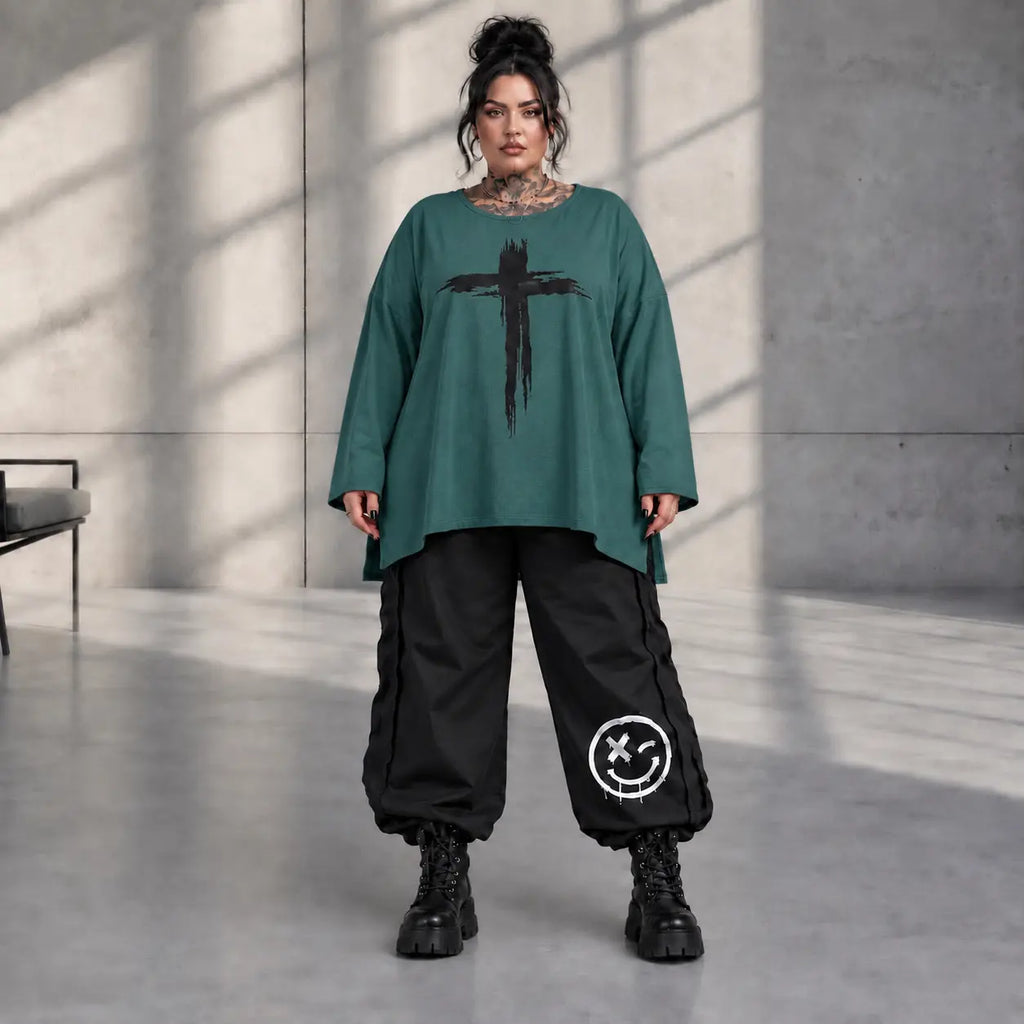Funky Diva · Shirt · EasyDiva · K446D · TannenGreen