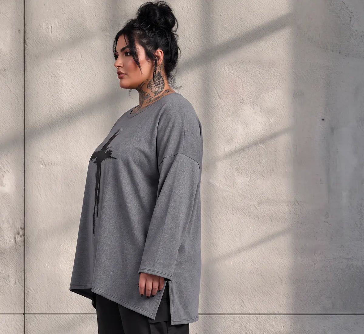 Funky Diva · Shirt · EasyDiva · K446D · PearlGrey