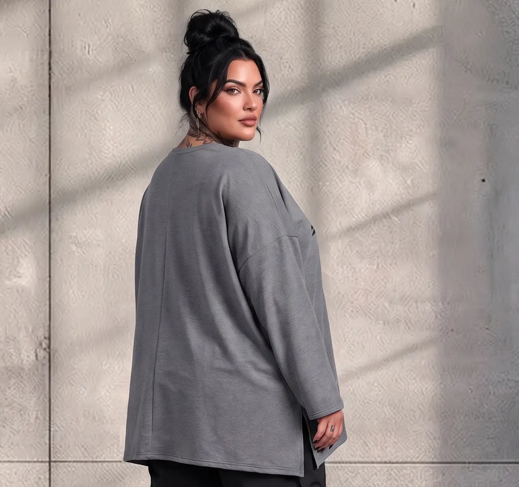 Funky Diva · Shirt · EasyDiva · K446D · PearlGrey