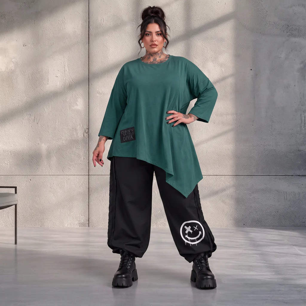 Funky Diva · Shirt · EasyDiva · K225D · TannenGreen