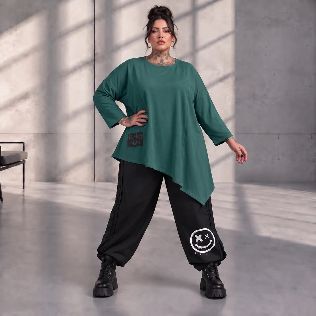 Funky Diva · Shirt · EasyDiva · K225D · TannenGreen