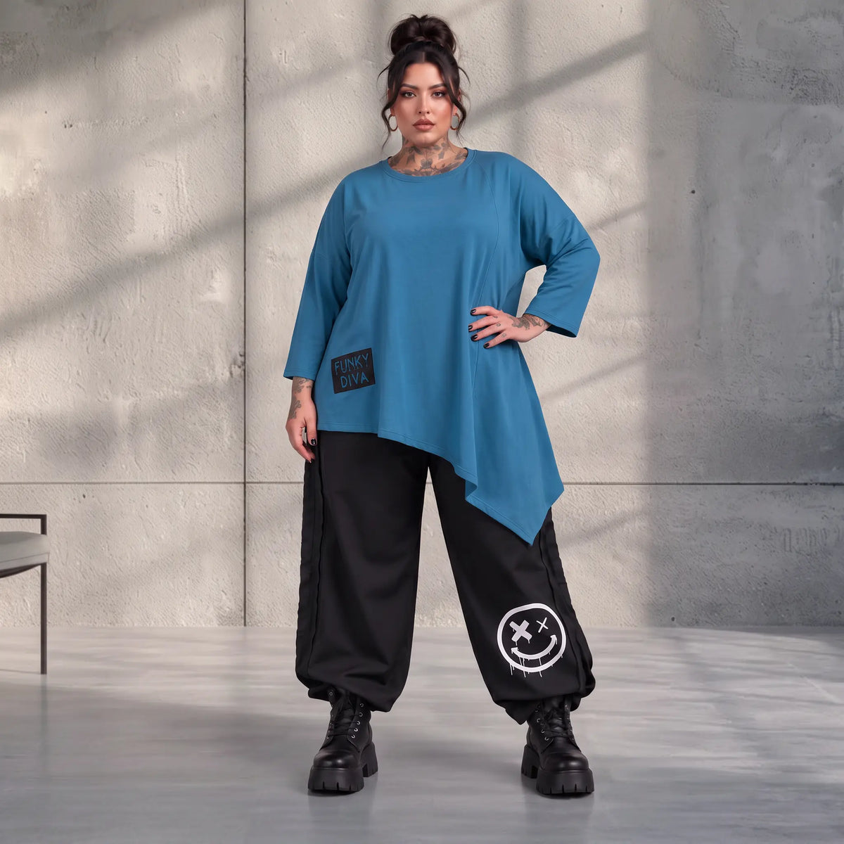 Funky Diva · Shirt · EasyDiva · K225D · AzureFrost