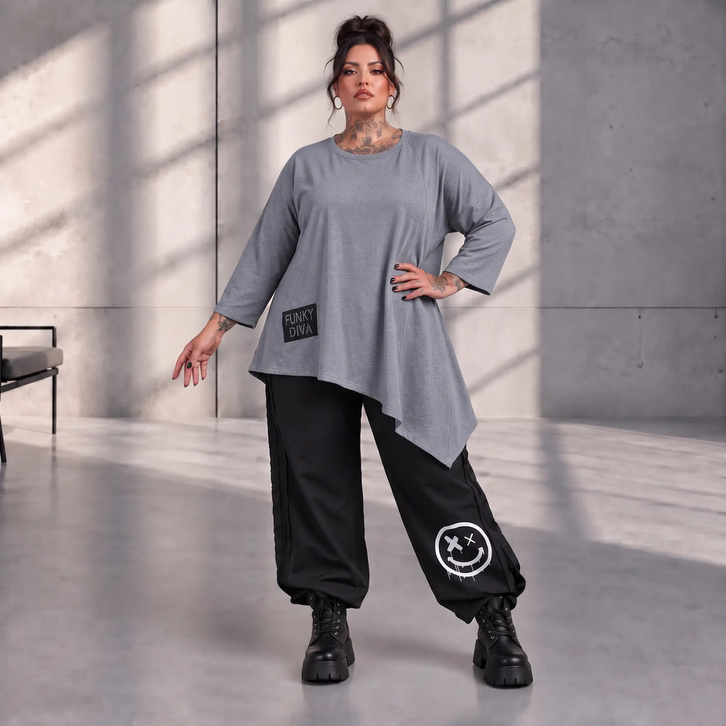 Funky Diva · Shirt · EasyDiva · K225D · PearlGrey