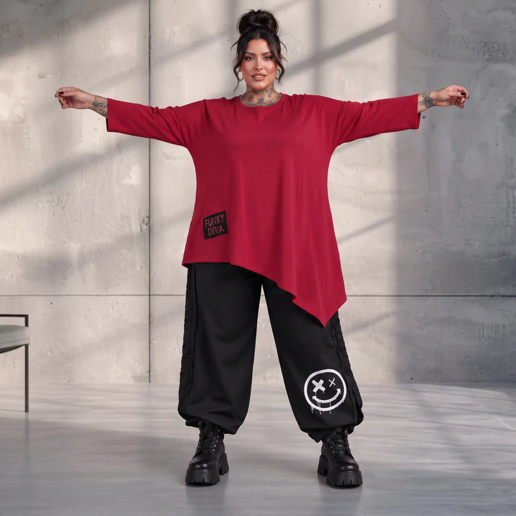 Funky Diva · Shirt · EasyDiva · K225D · Wine