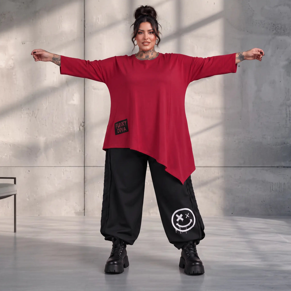 Funky Diva · Shirt · EasyDiva · K225D · Wine