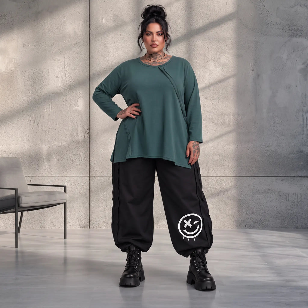 Funky Diva · Shirt · EasyDiva · K335D · TannenGreen