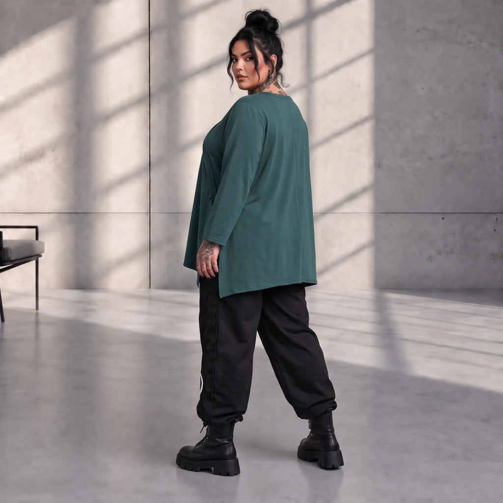 Funky Diva · Shirt · EasyDiva · K335D · TannenGreen