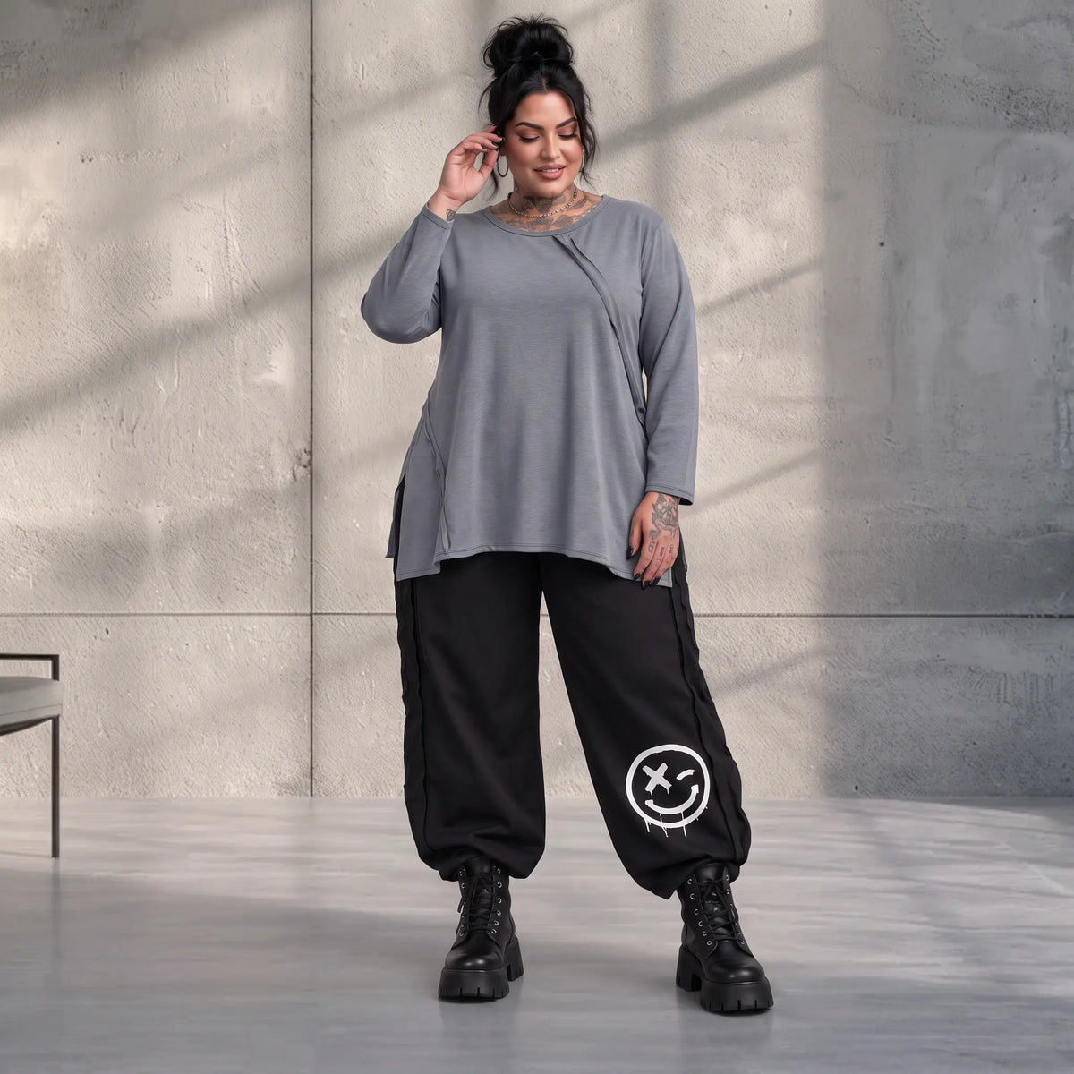 Funky Diva · Shirt · EasyDiva · K335D · PearlGrey