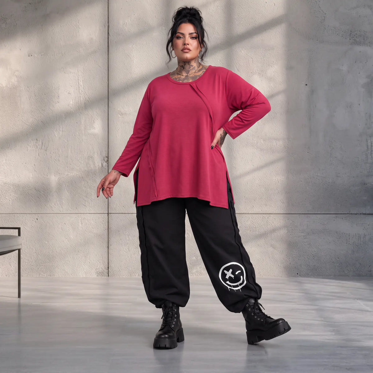 Funky Diva · Shirt · EasyDiva · K335D · Wine
