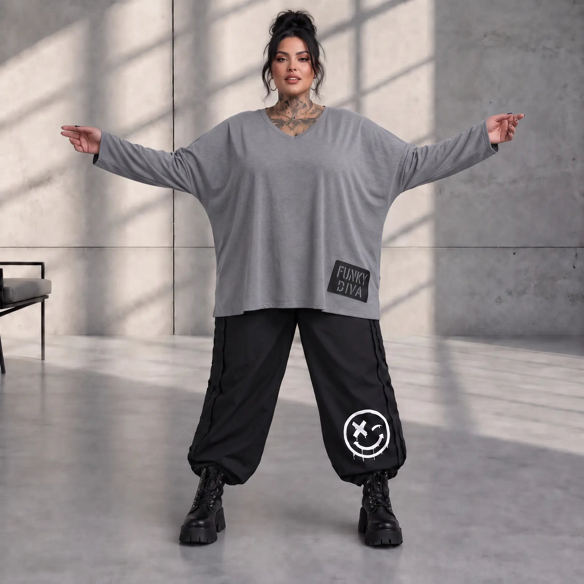 Funky Diva · Shirt · EasyDiva · K666D · PearlGrey