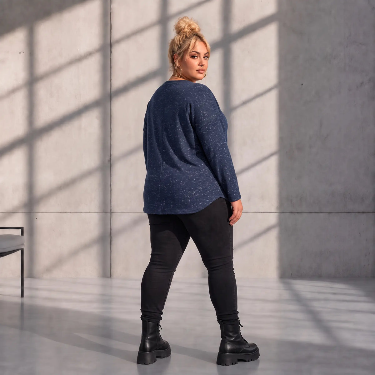 Funky Diva · Shirt · MelangeDiva · F660 · WinterBlue