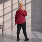 Funky Diva · Shirt · MelangeDiva · F660 · CozyWine