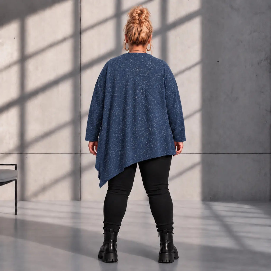 Funky Diva · Shirt · MelangeDiva · F440 · WinterBlue