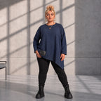 Funky Diva · Shirt · MelangeDiva · F440 · WinterBlue