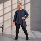 Funky Diva · Shirt · MelangeDiva · F440 · WinterBlue