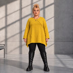 Funky Diva · Shirt · MelangeDiva · F776 · HoneyYellow
