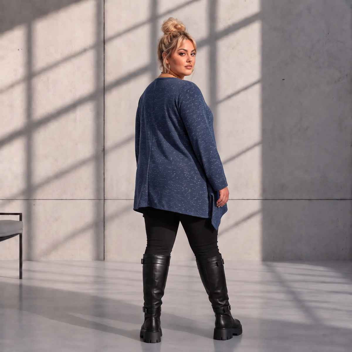 Funky Diva · Shirt · MelangeDiva · F776 · WinterBlue