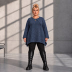 Funky Diva · Shirt · MelangeDiva · F776 · WinterBlue