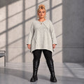 Funky Diva · Shirt · MelangeDiva · F776 · DustyGrey
