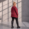 Funky Diva · Shirt · MelangeDiva · F776 · CozyWine