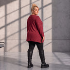 Funky Diva · Shirt · MelangeDiva · F776 · CozyWine