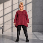 Funky Diva · Shirt · MelangeDiva · F776 · CozyWine