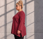 Funky Diva · Shirt · MelangeDiva · F776 · CozyWine