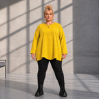 Funky Diva · Shirt · MelangeDiva · F554 · HoneyYellow