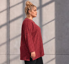 Funky Diva · Shirt · MelangeDiva · F554 · CozyWine