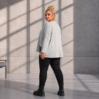 Funky Diva · Shirt · MelangeDiva · F323 · DustyGrey