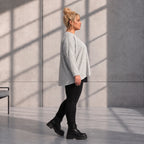 Funky Diva · Shirt · MelangeDiva · F323 · DustyGrey