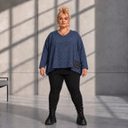 Funky Diva · Shirt · MelangeDiva · F323 · WinterBlue