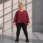 Funky Diva · Shirt · MelangeDiva · F323 · CozyWine
