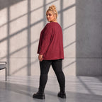 Funky Diva · Shirt · MelangeDiva · F323 · CozyWine