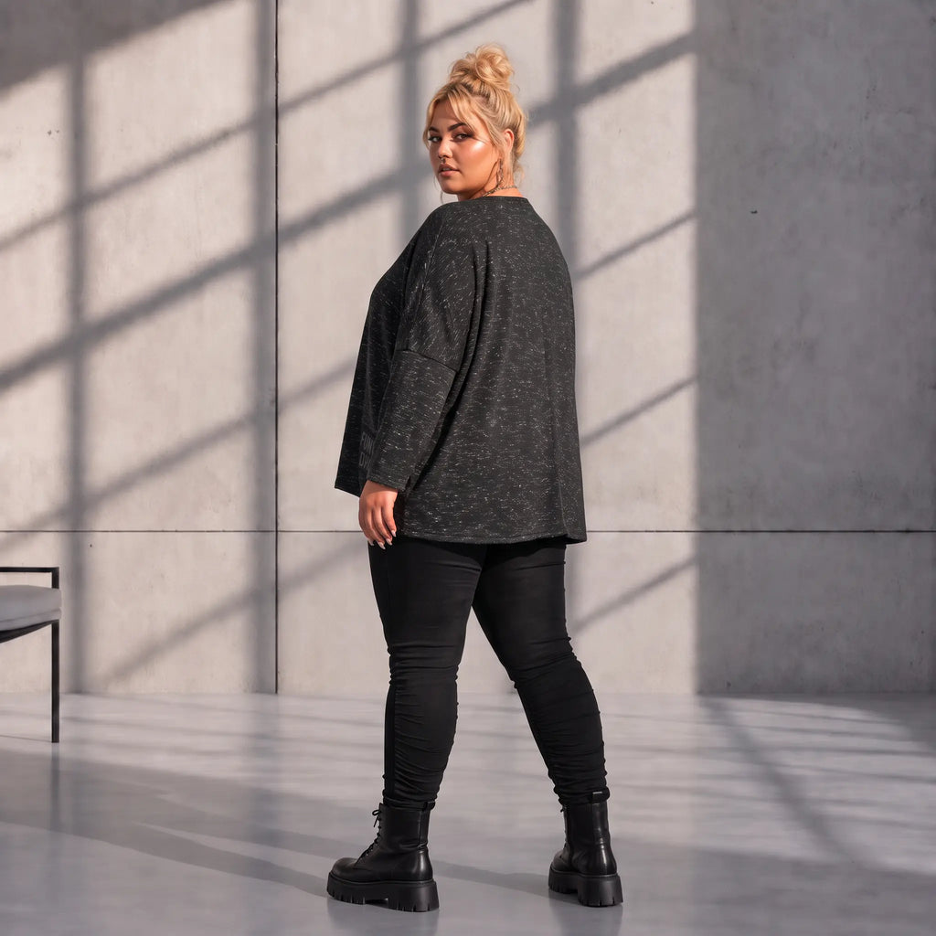 Funky Diva · Shirt · MelangeDiva · F323 · NightBlack