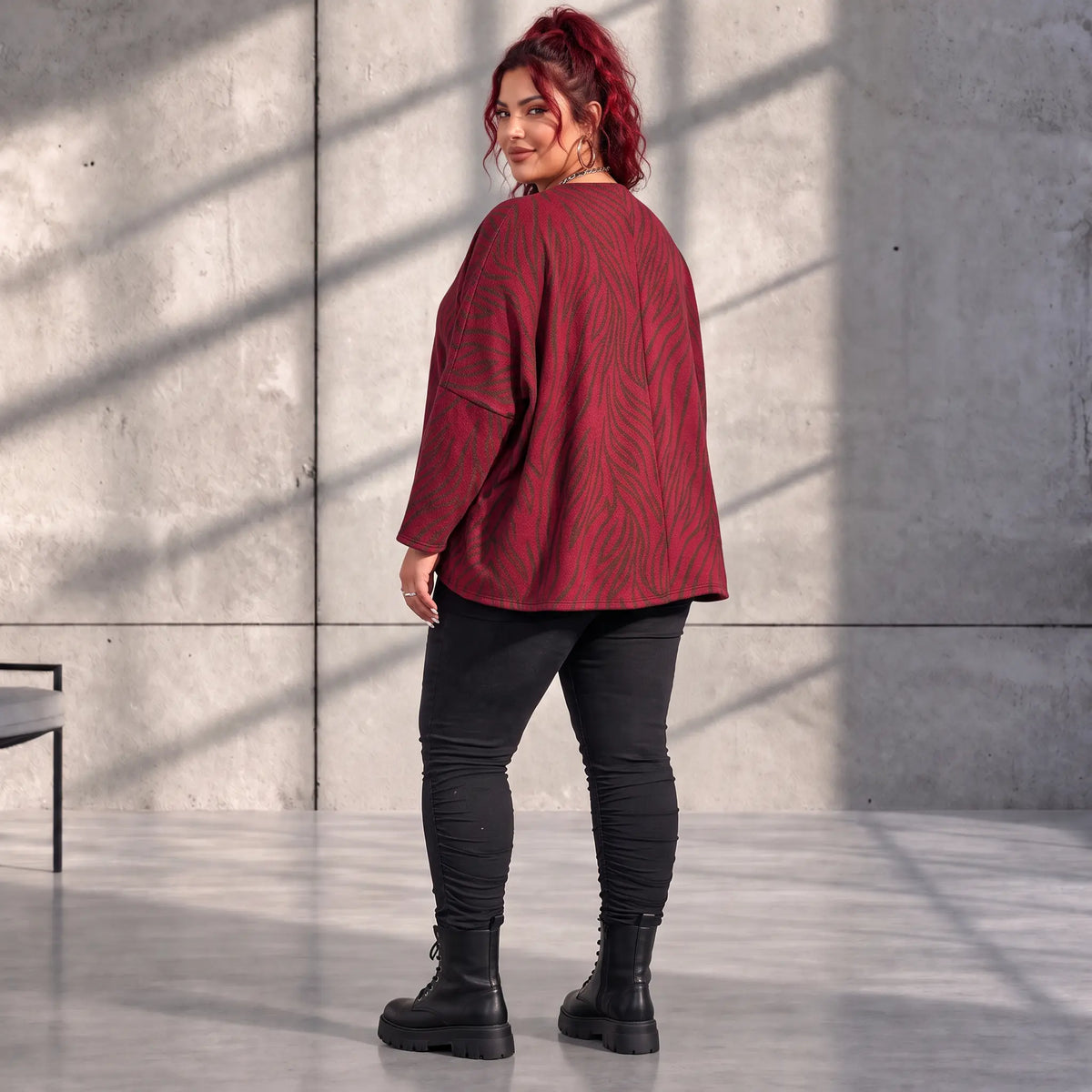 Funky Diva · Shirt · ZebraDiva · T900 · WineBrown