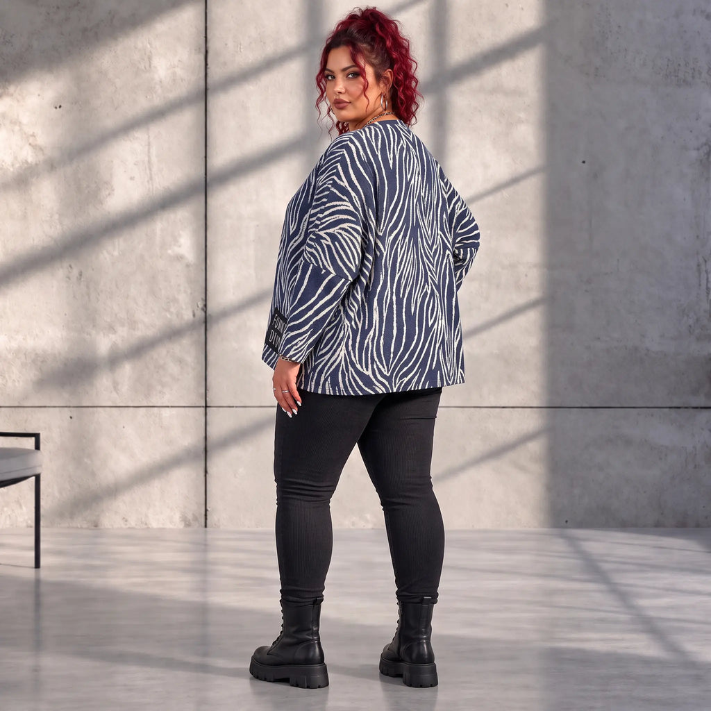 Funky Diva · Shirt · ZebraDiva · T900 · NavyWhite