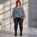 Funky Diva · Shirt · ZebraDiva · T900 · NavyWhite