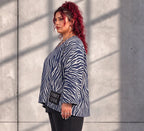 Funky Diva · Shirt · ZebraDiva · T900 · NavyWhite
