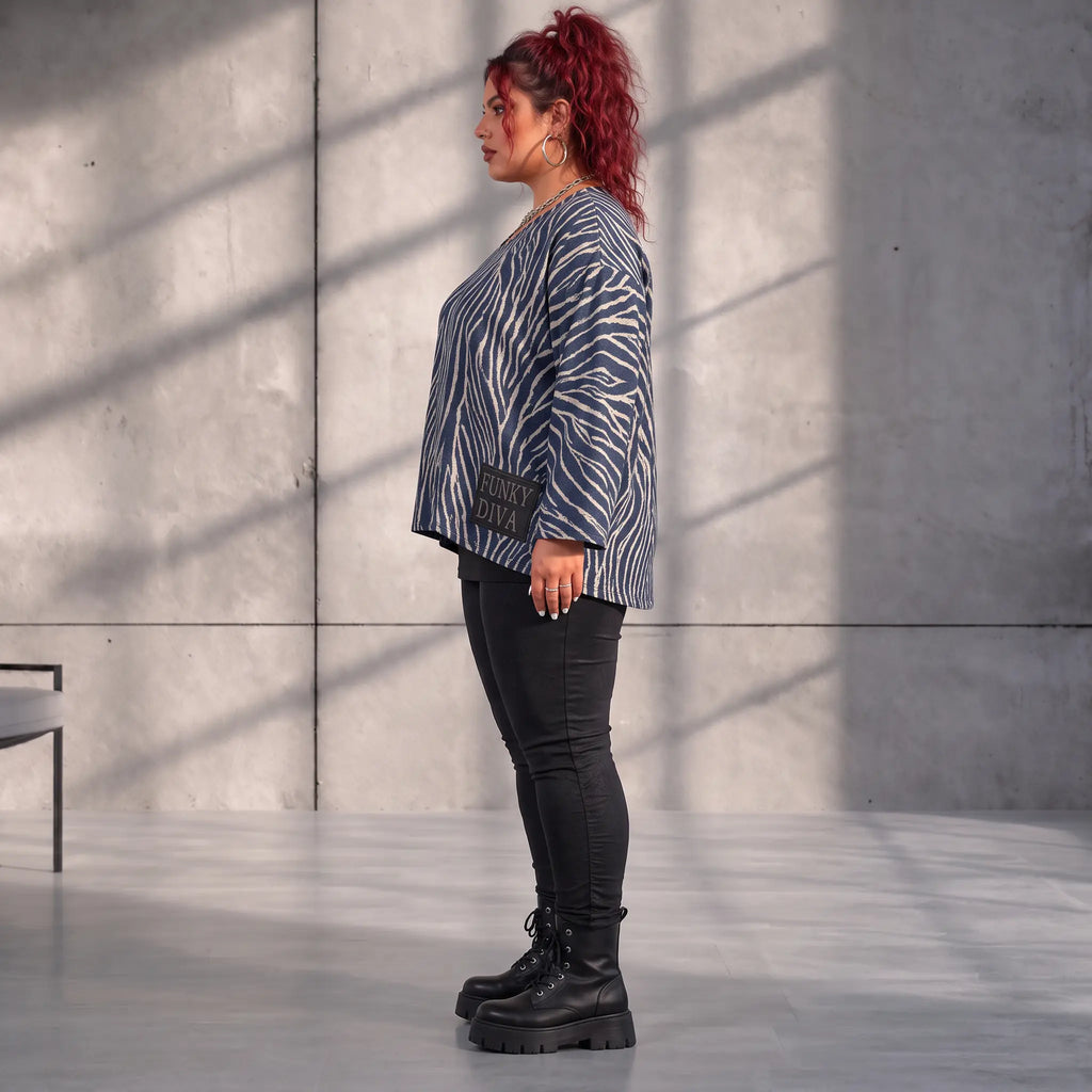 Funky Diva · Shirt · ZebraDiva · T900 · GeeyBlue